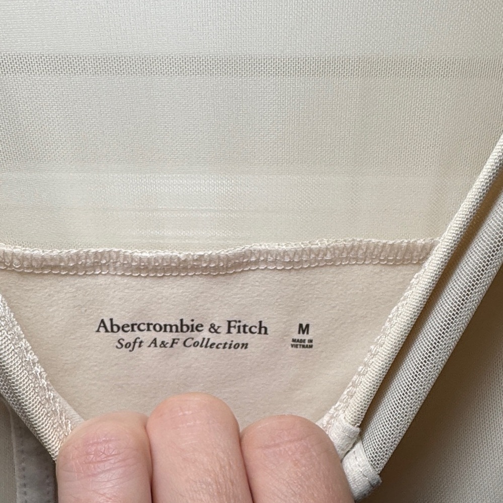 Elegant Corset Style Cream Long Sleeve Bodysuit - Picture 3 of 4